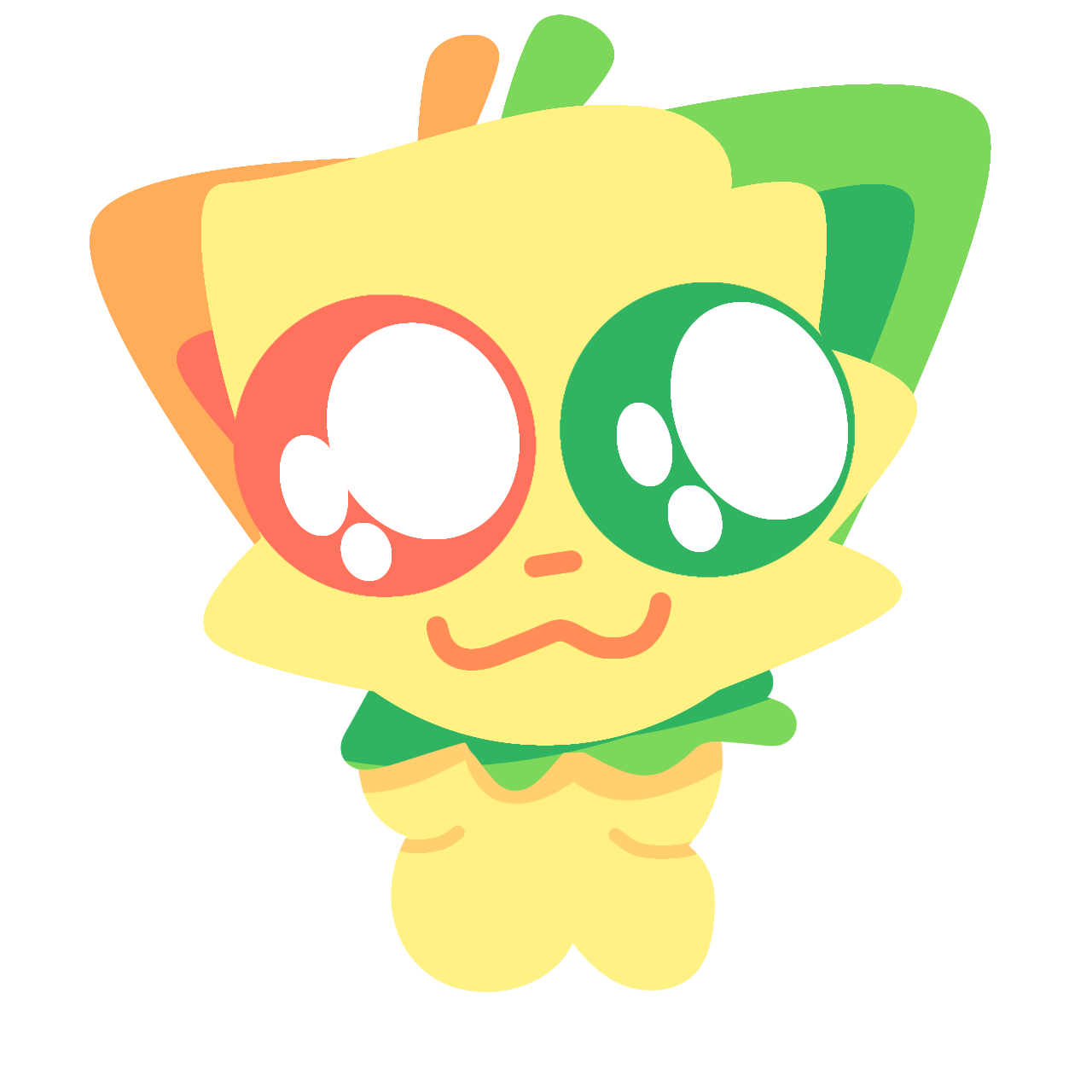 A drawing of a tiny Neelo with puppy eyes