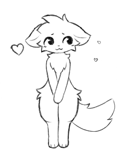 Furry character swaying the tail