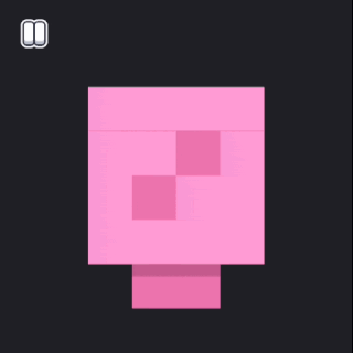 A brain shape being rotated in Fancade, and gets destroyed with the message "Timeout! Infinite loop?"